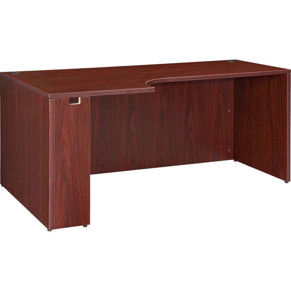 Lorell Essentials Left Rectangular Credenza - 70.9" x 35.4" x 29.5" - Finish: Laminate, Mahogany