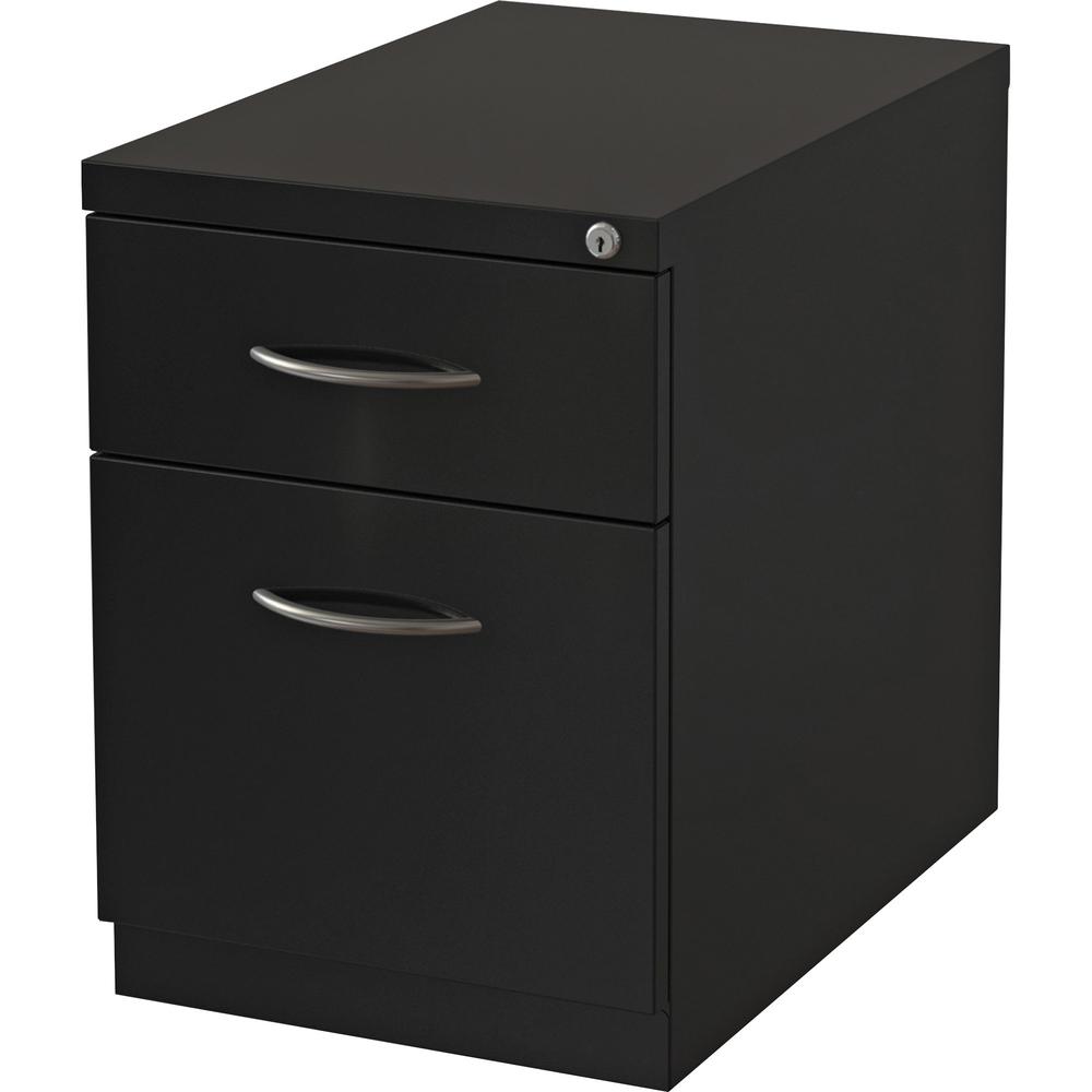 Lorell Premium Box/File Mobile Pedestal - 15" x 19.9" x 21.8" - 2 x Drawer(s) for Box, File - Letter - Pencil Tray, Ball-bearing