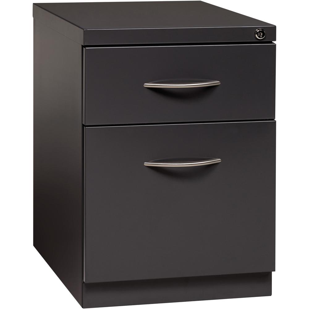 Lorell Premium Box/File Mobile Pedestal - 15" x 19.9" x 21.8" - 2 x Drawer(s) for Box, File - Letter - Pencil Tray, Ball-bearing