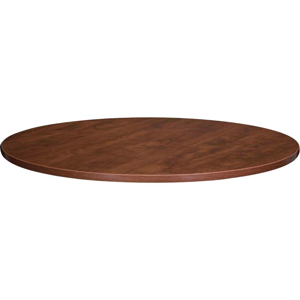 Lorell Essentials Conference Table Top - Cherry Round Top - 47.25" Table Top Width x 47.25" Table Top Depth x 1.25" Table Top Th