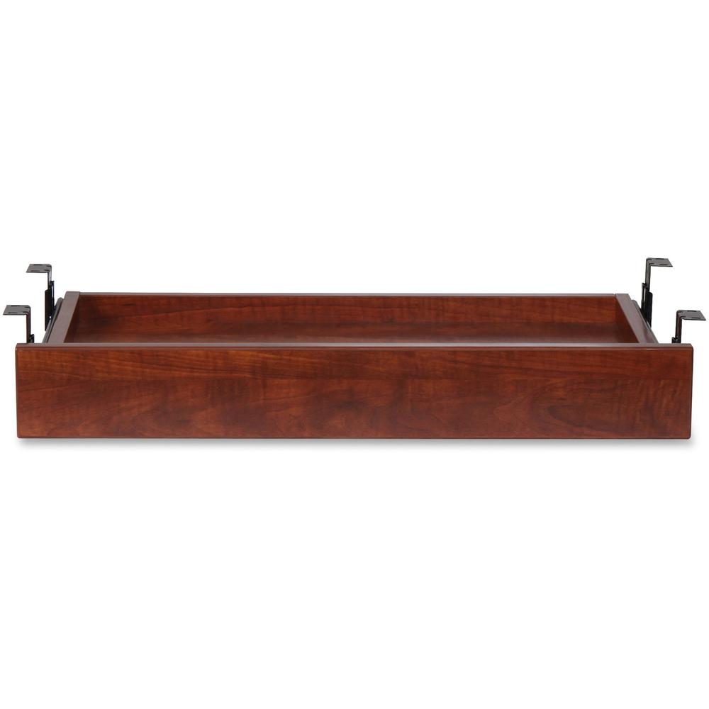 Lorell Cherry Laminate Universal Center Drawer - 28.4" Length x 16.7" Width x 5.1" Height - Cherry, Laminate