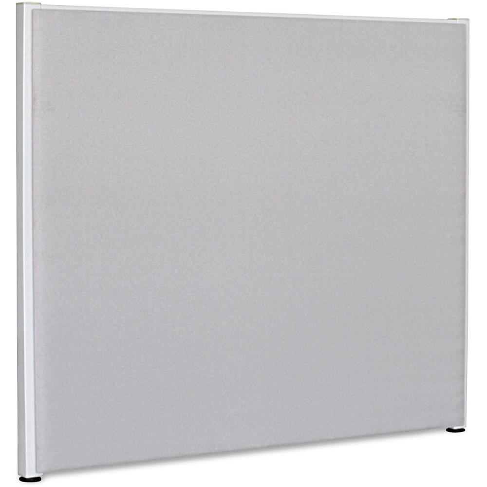 Lorell Gray Fabric Panels - 72.5" Width x 60" Height - Steel Frame - Gray - 1 Each