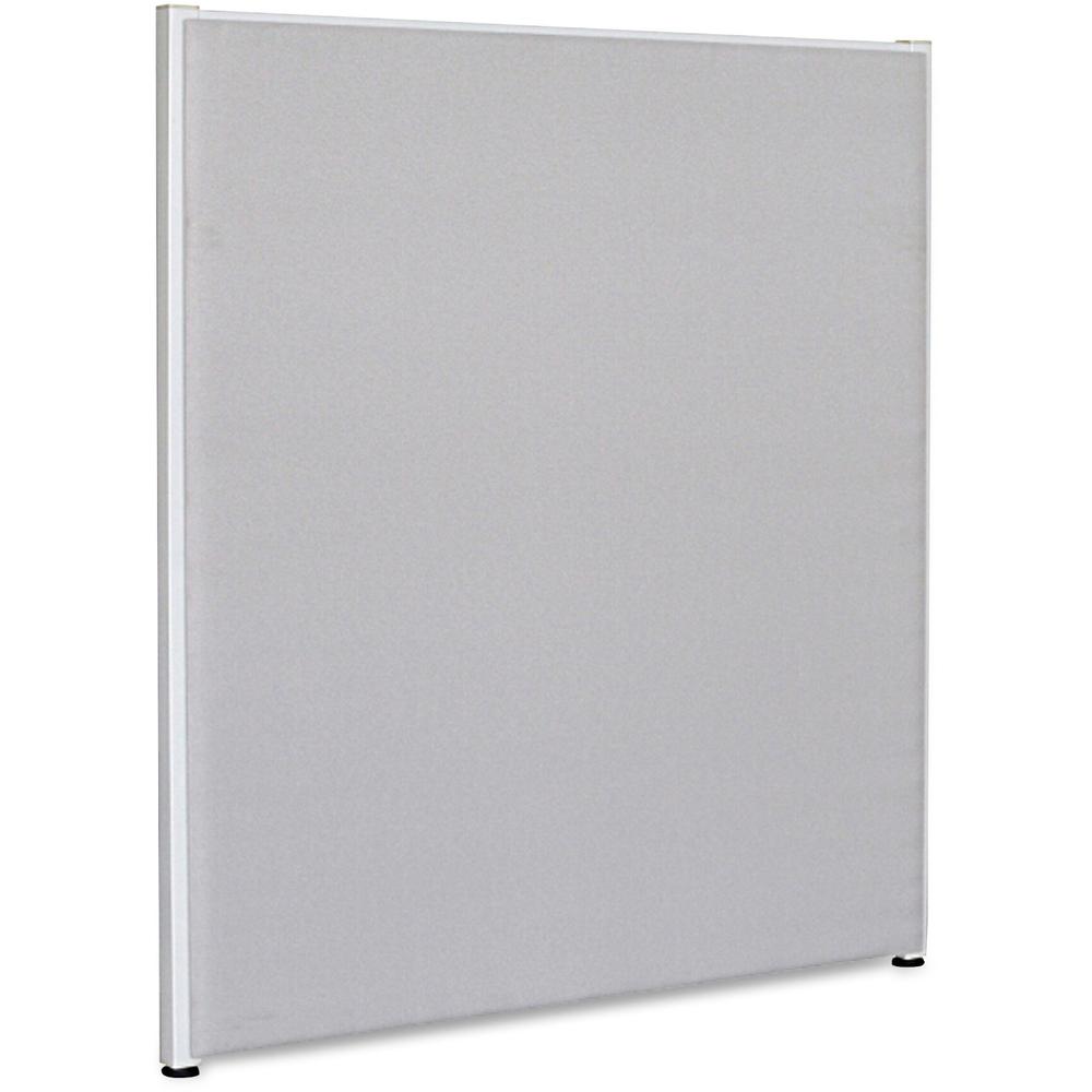 Lorell Gray Fabric Panel - 36" Width x 48" Height - Fabric, Steel - Gray - 1 Each