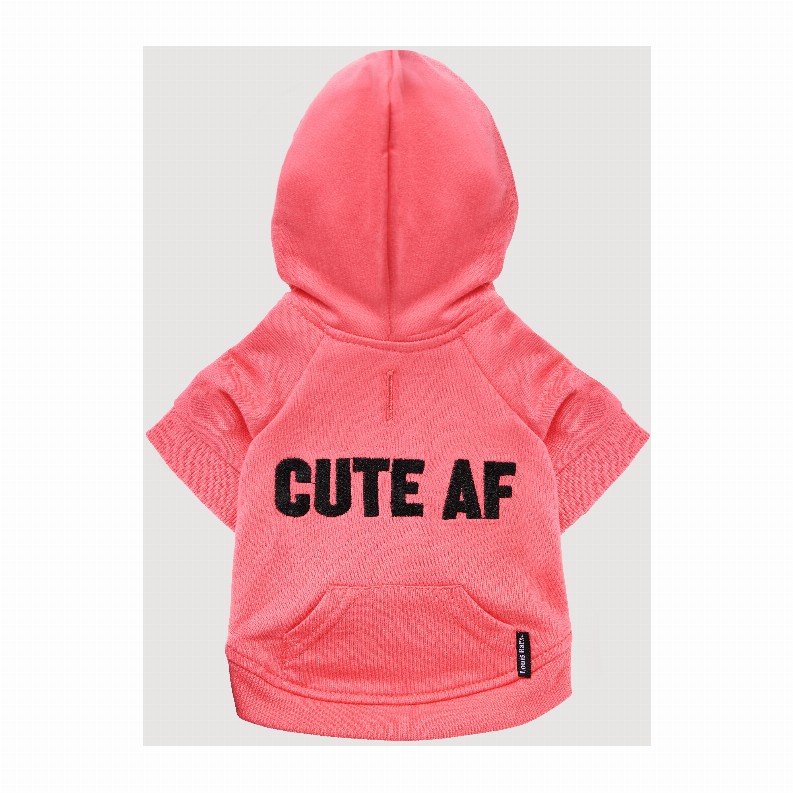 The Everyday Hoodie - CUTE AF - Small Neon Pink