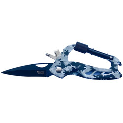 Carabiner Folding Knife Camo