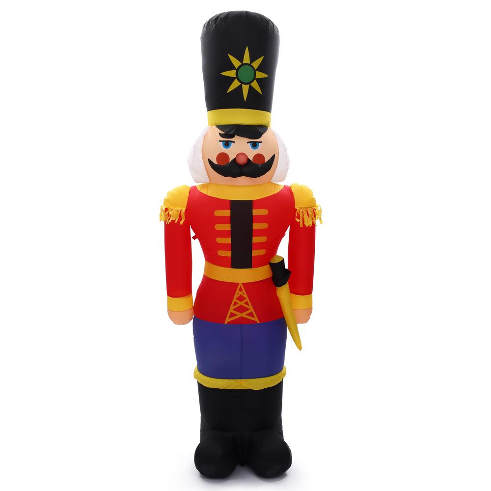 94" Nutcracker Soldier Inflatable with LED Lights