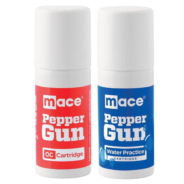 Mace Brand 80822 Replacement OC Pepper and Practice Water Cartridge for Mace Brand Pepper Guns