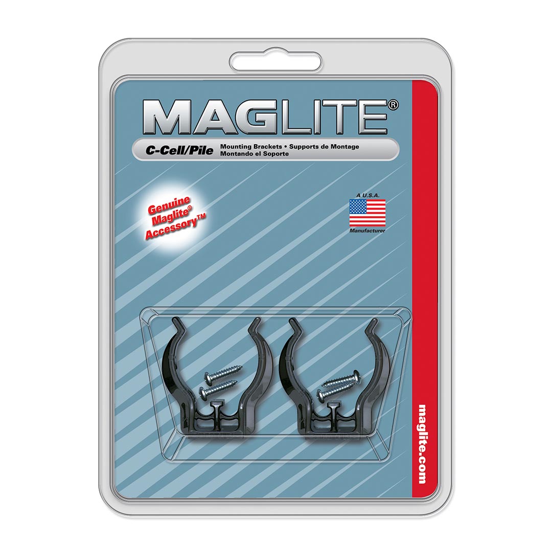MAGLITE (C Cell) Flashlight Universal Mounting Brackets