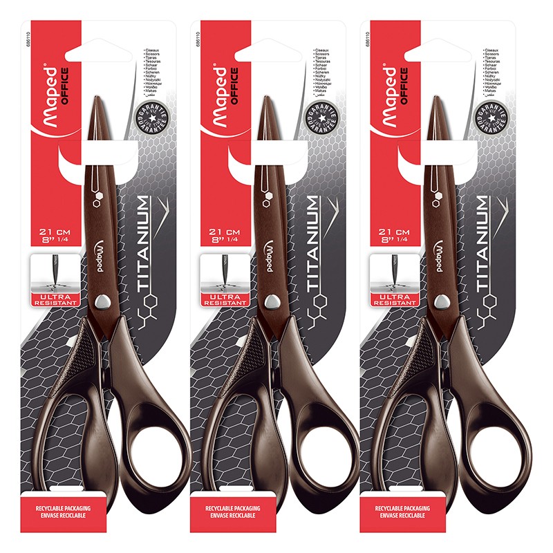 Expert Titanium Scissors, Pack of 3