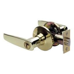SLL0303 Polished Brass Str Lever Privacy Lock