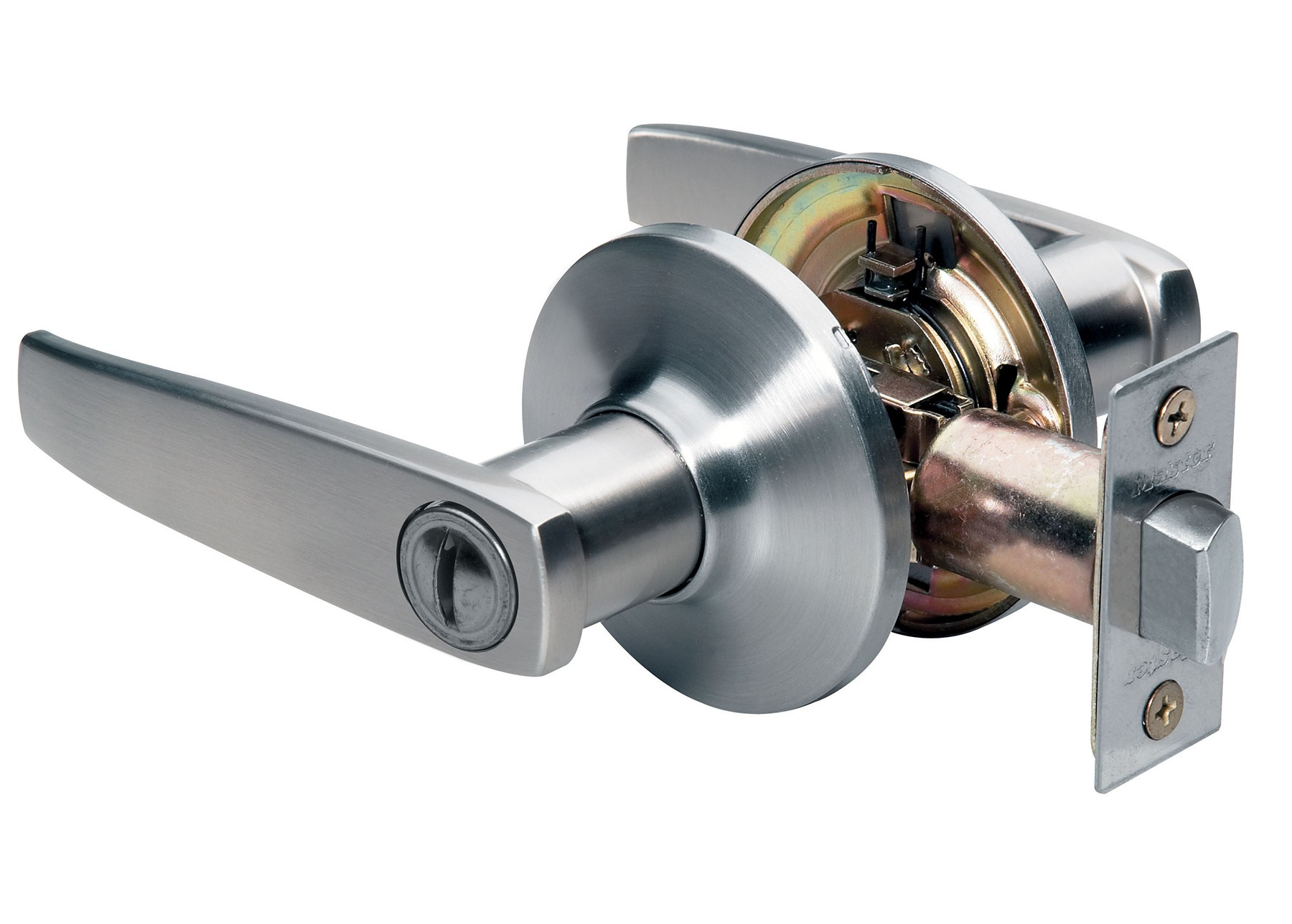 SLL0315 Satin Nickel Str Lvr Privacy Lock