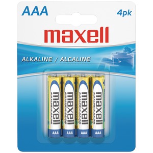 Maxell 723865 - LR034BP Alkaline Batteries (AAA; 4 pk; Carded)