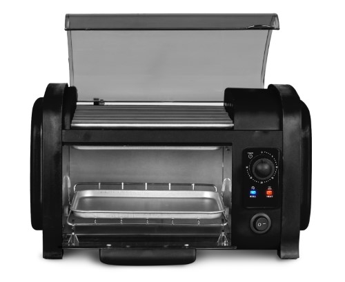 Elite Cuisine Ehd-051B Black Hot Dog Roller Toaster Oven