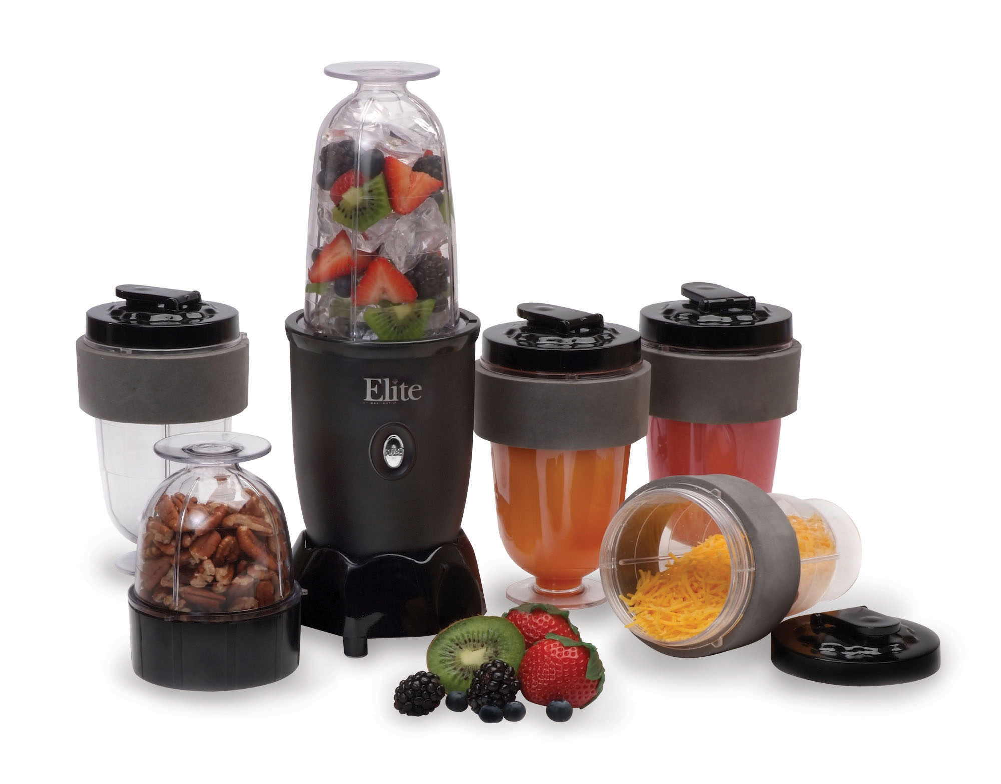 Elite Cuisine Epb-1800A 17 Piece Personal Drink Blender With