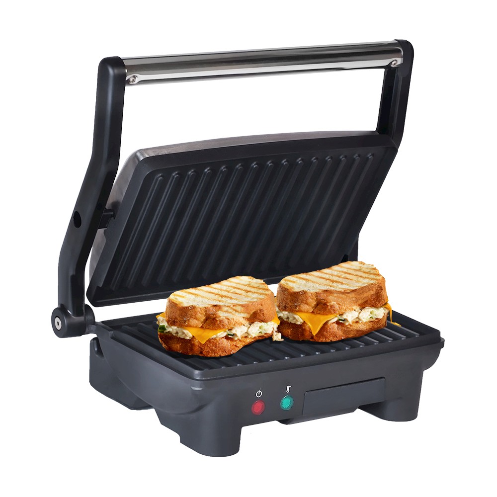 Elite Cuisine Epn-2976 3 In 1 Panini Contact And Flat Grill