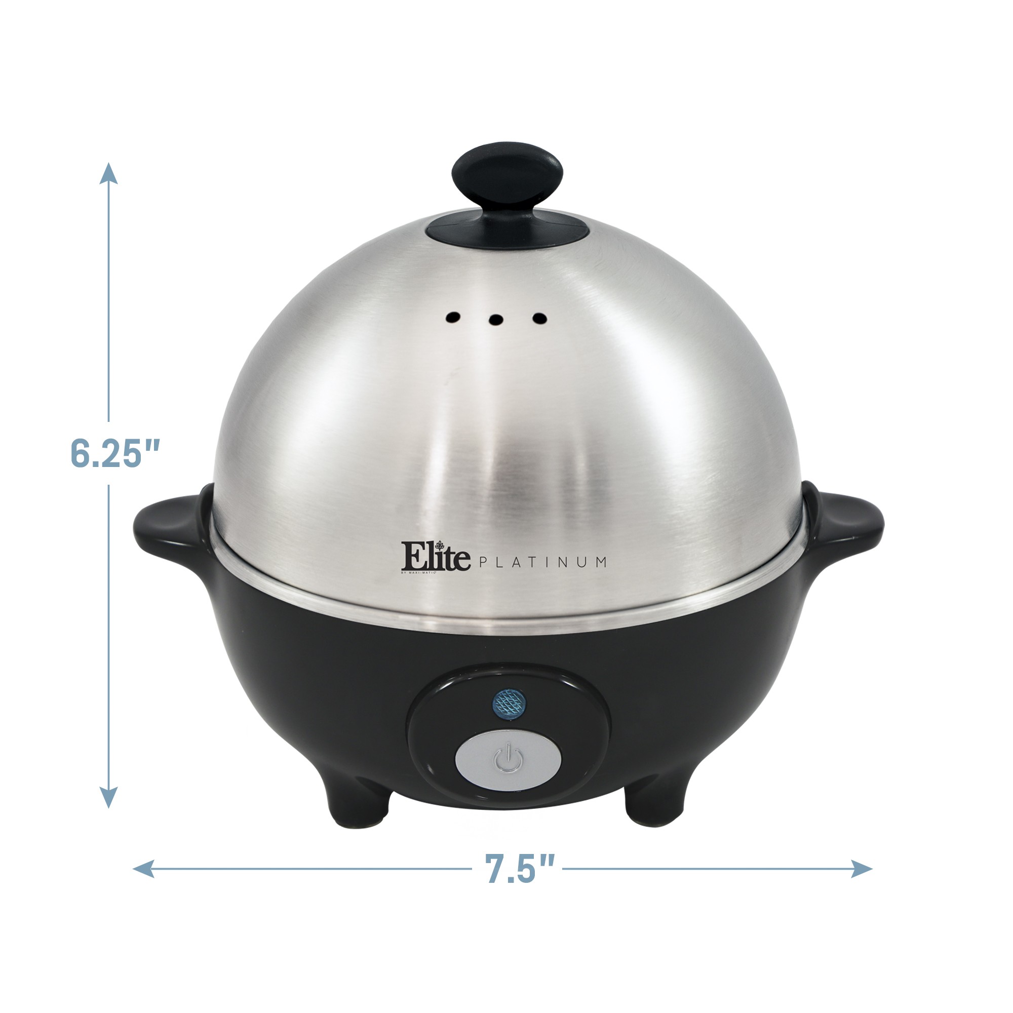 ELITE PLATINUM EGC-508 EGG COOKER STAINLESS STEEL