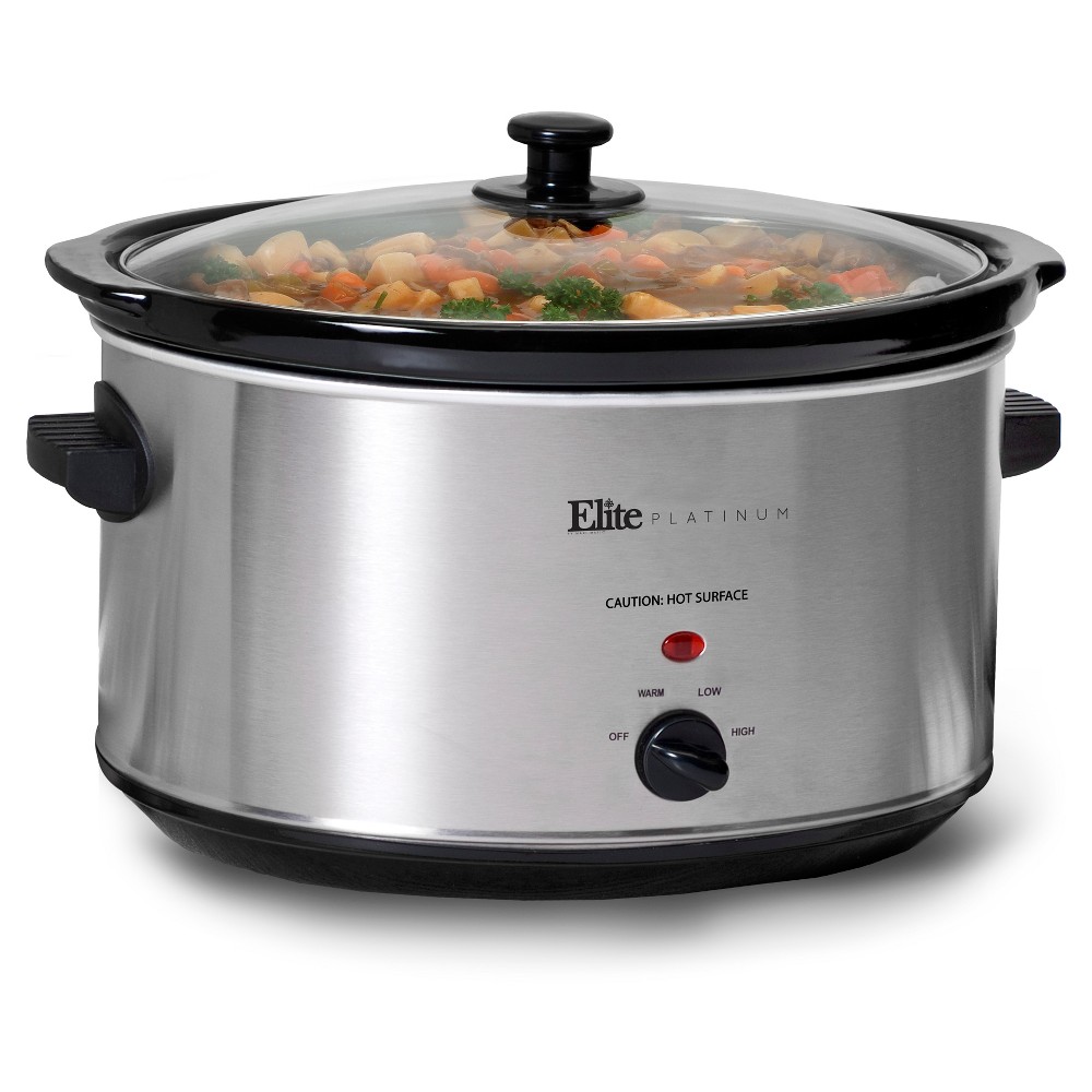 Elite Platinum MST-900V Stainless Steel Slow Cooker  8.5Qt