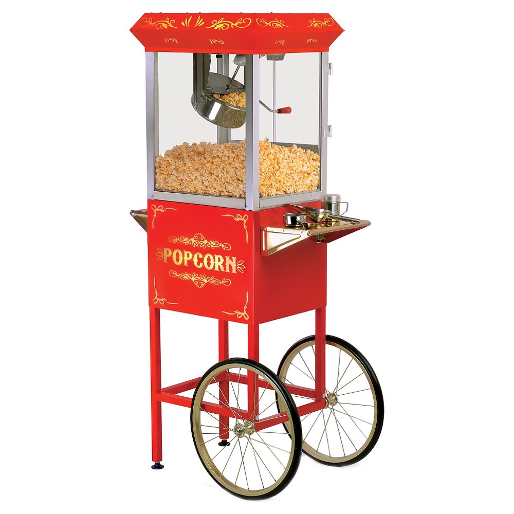 Elite EPM-400 8Oz Kettle Tabletop Popcorn Trolley 860 Watts