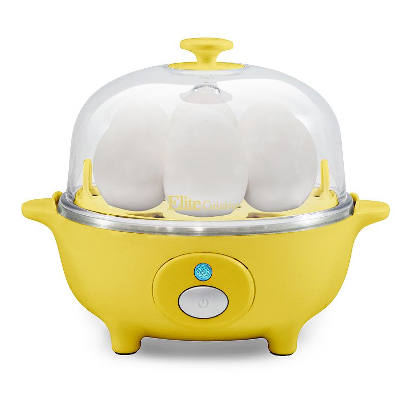 Elite EGC007Y Yellow Easy Egg Cooker, 7 Eggs At Once