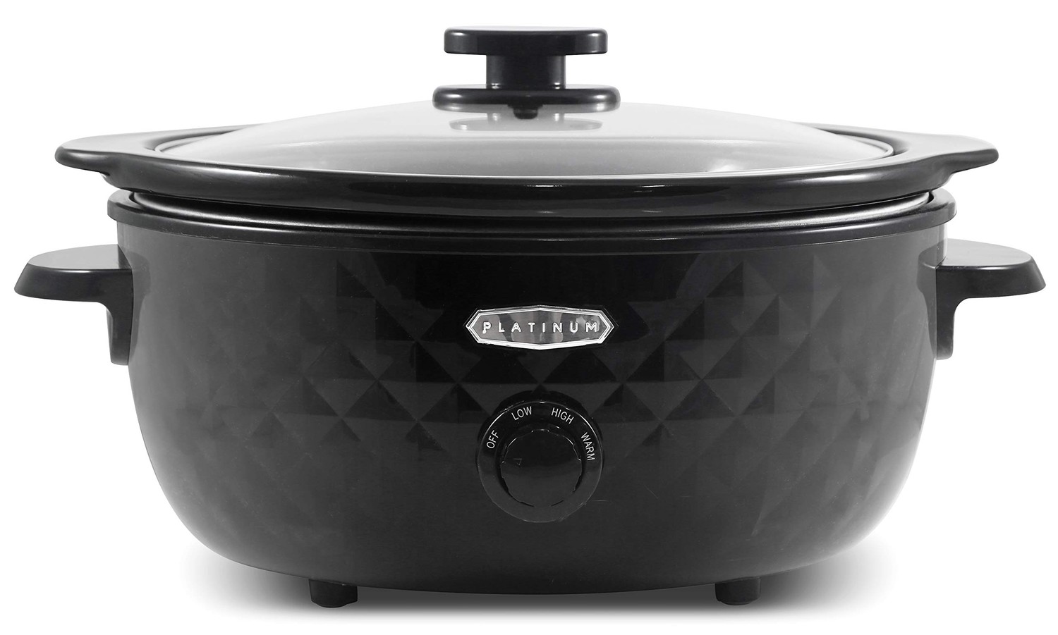 Elite MST1234BXX Black 6 Quart Diamond Series Slow Cooker