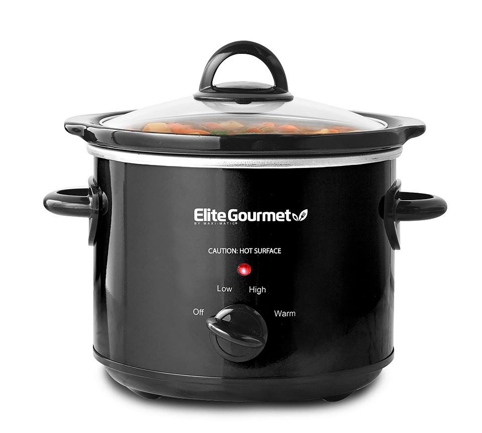 Elite MST-350BX Black 3 Qt Slow Cooker