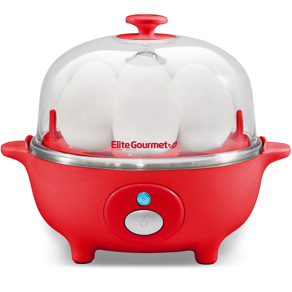 Elite EGC-007R Red 7 Egg Automatic Easy Egg Cooker