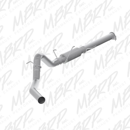 04-07 RAM 2500/3500 ALUMINIZED STEEL 4 IN CAT BACK SINGLE SIDE EXIT