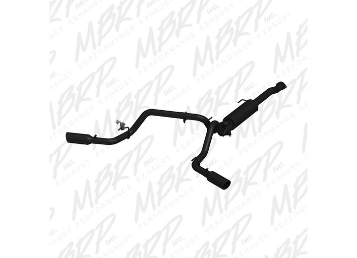 16-17 TACOMA 3.5L 3IN CAT BACK,DUAL SPLIT SIDE,BLACK