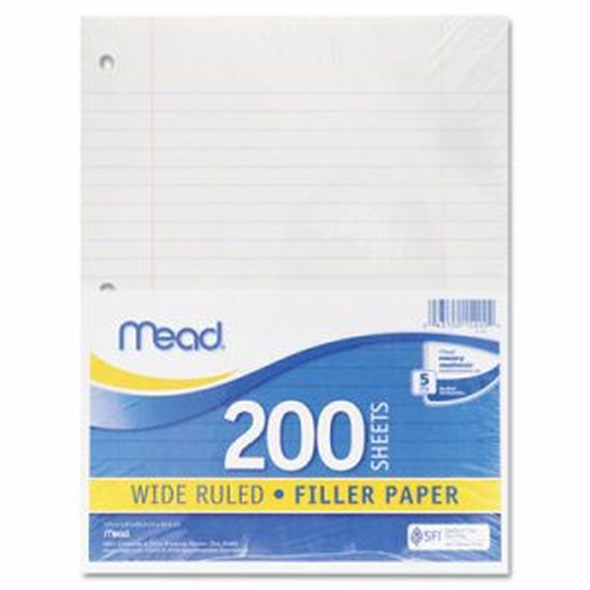 Filler Paper, Wide Ruled, 10 1/2" x 8", 200 Sheets