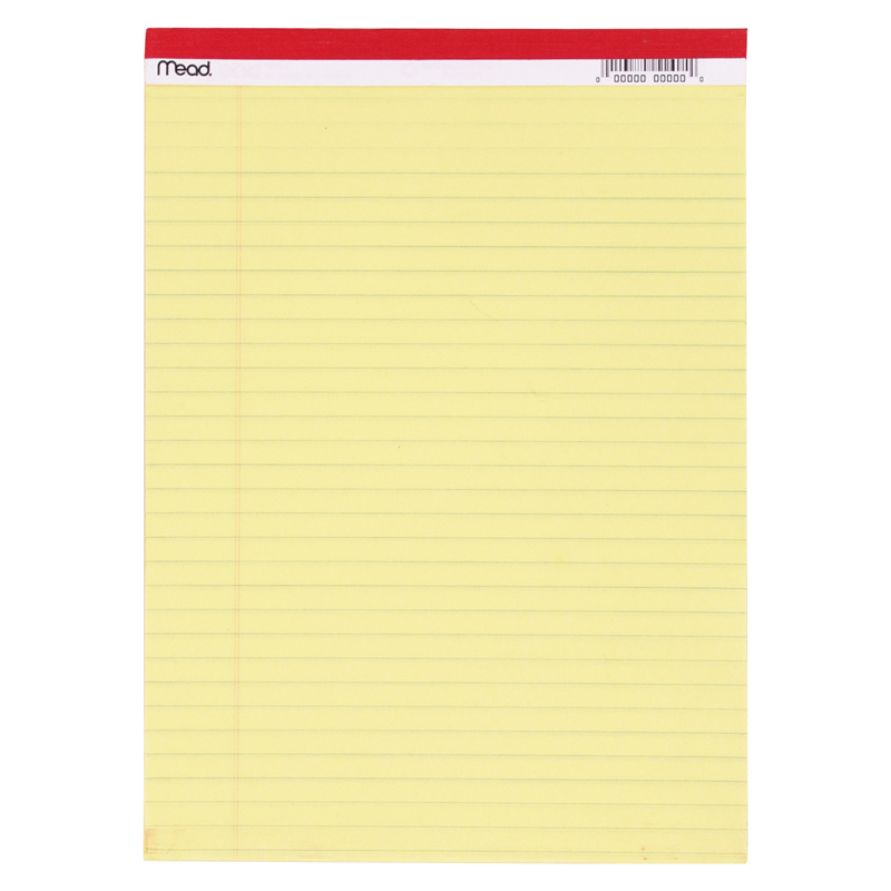 Standard Legal Pad, 8-1/2" x 11-3/4", 50 Sheets