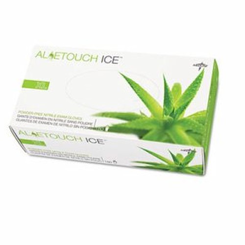 Aloetouch Ice Nitrile Exam Gloves, Medium, Green, 200/Box