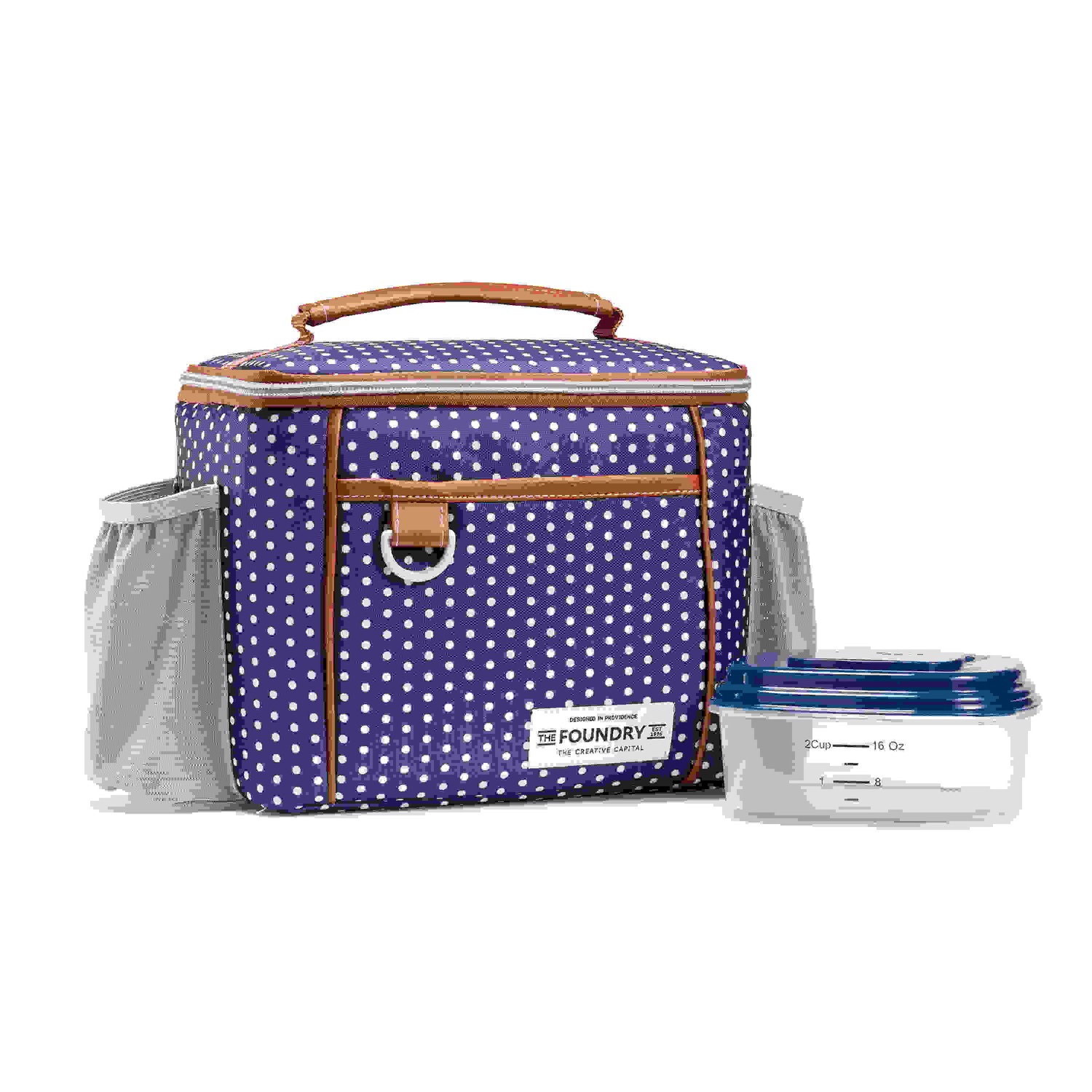 Fit & Fresh 7221FFA2510 Navy White Dot Promenade Bag