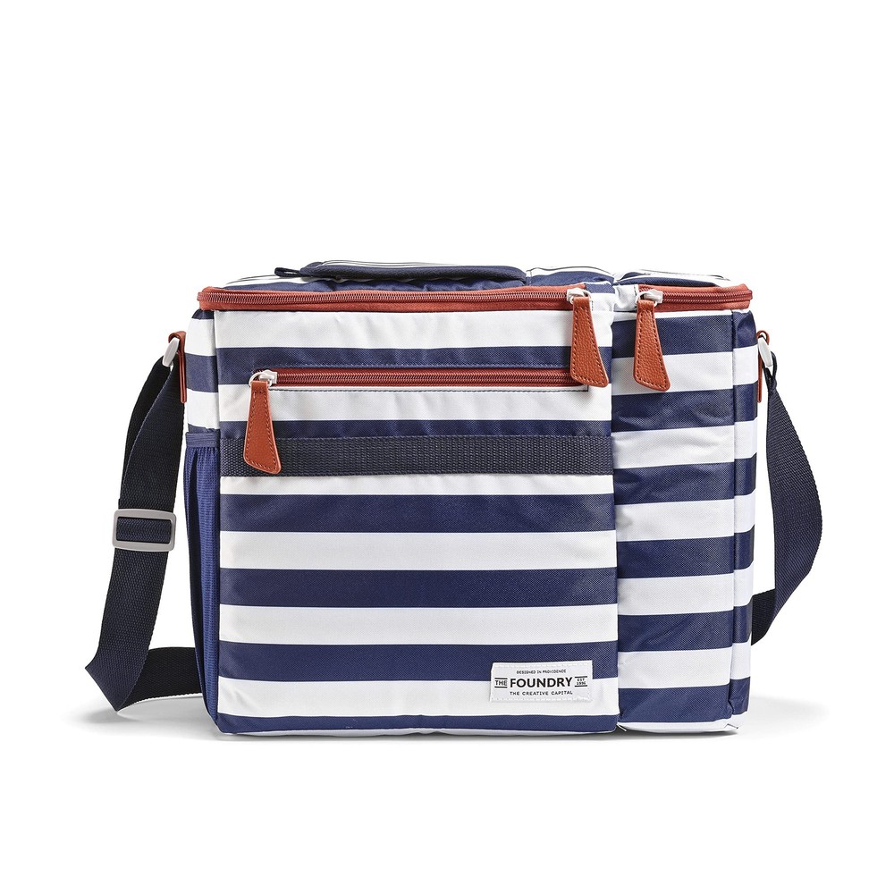 Fit&Fresh 1354FF2932 Navy Newport Stripe Dual Compartment