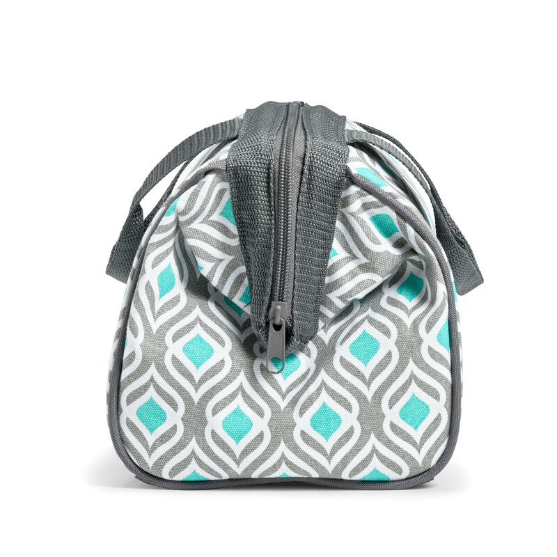 Fit&Fresh 902FFST525 Gray Aqua Leaf Drop Charlotte Bag