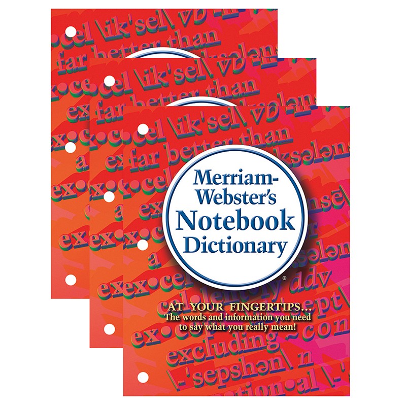Notebook Dictionary, Pack of 3