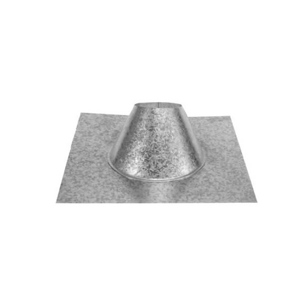 4" PelletVent Pro DSA Aluminum 0/12 - 6/12 Roof Flashing - 4PVP-F6DS