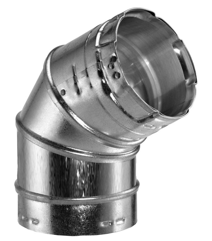 3" Type B Gas Vent 45-Degree Adjustable Elbow - 3GVL45