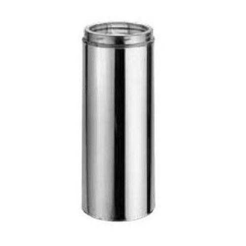 7" Duravent DuraTech Factory-Built Double-Wall Stainless Steel 6" Long Chimney Pipe - 7DT-06SS