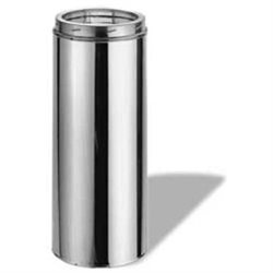 7" X 48" Dura Vent Duratech Chimney Length, 430-Alloy Stainless Inner Liner, Stainless Outer