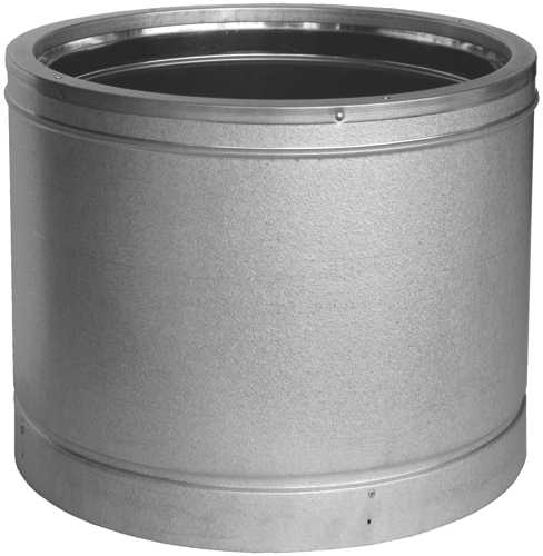 10" Duravent DuraTech Factory Built Double-Wall Stainless Steel 36" Long Chimney Pipe - 10DT-36SS