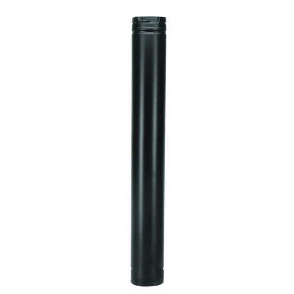 4" X 36" Pelletvent Pro Pipe, 304-Alloy Stainless Inner Liner, Black Outer
