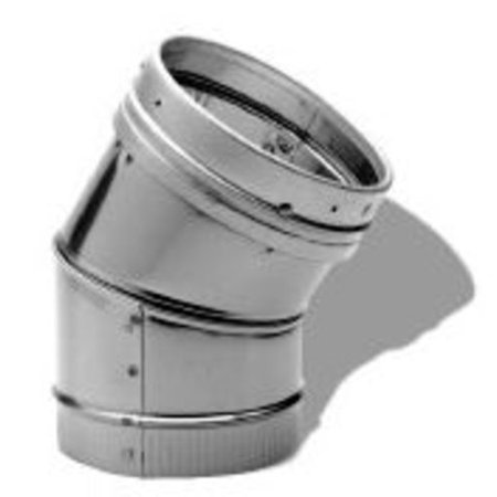 8" Duraliner Stainless Steel 45-Degree Elbow - 8DLR-E45SS