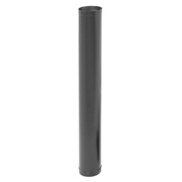 6" X 24" Dura-Black 24-Ga Welded Black Stovepipe