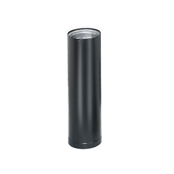 8" X 24" Dura-Vent DVL Double-Wall Black Stovepipe