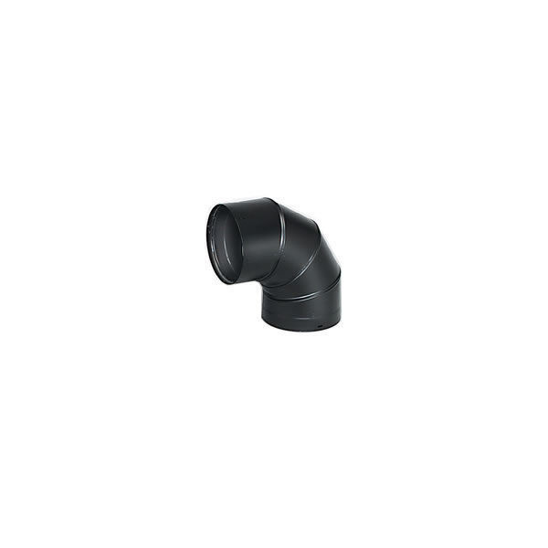 8" DVL Double-Wall Black 90-Degree Elbow - 8DVL-E90