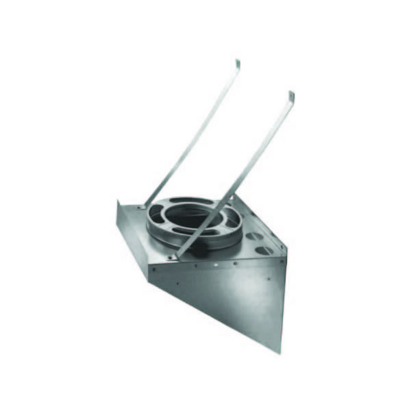 6" Dura-Vent Dura/Plus Tee Support, Galvanized Steel