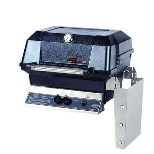 MHP Head-LP/Electronic Ignition/1 Drop down folding Shelf/"H" Burner/SearMagic Cooking Grids/Grill area 495