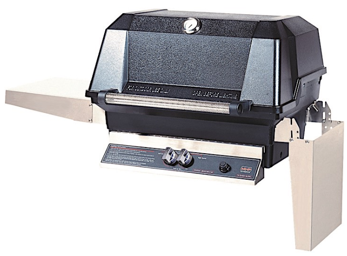 MHP Head-LP/Electronic Ignition/2 Drop down folding Shelves/"H" Burner/Stainless Steel Cooking Grids/Grill area 642WNK/NG/Elec I