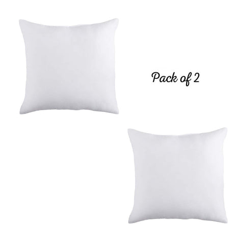 Ecofriendly Cotton Throw Pillow Insert - 20"x20"White - Set of 2