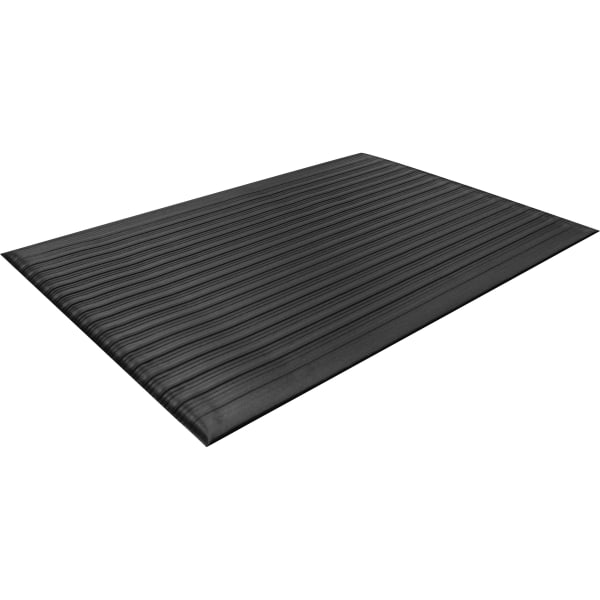 Air Step Antifatigue Mat, Polypropylene, 36 x 60, Black